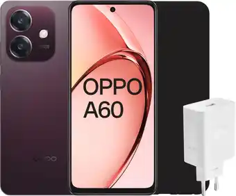 Coolblue OPPO A60 128GB Paars 5G + Accessoirepakket aanbieding