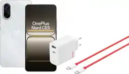Coolblue OnePlus Nord CE 5 128GB Wit 5G + OnePlus SuperVOOC Oplader 80W met 2 Poorten + Usb C kabel aanbieding