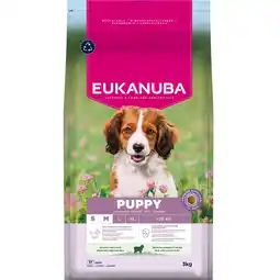 Zooplus 3kg Eukanuba Premium Nutrition Puppy Klein & Middelgroot Ras Lam & Rijst Droogvoer voor honden aanbieding