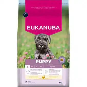 Zooplus 2x3kg Eukanuba Premium Nutrition Puppy Klein Ras Kip Hondenvoer droog aanbieding