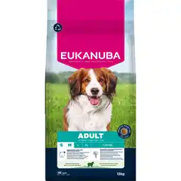 Zooplus 12kg Eukanuba Premium Nutrition Adult Small & Medium Breed Lamb & Rijst Droogvoer voor honden aanbieding