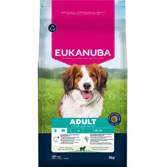 Zooplus 3kg Eukanuba Premium Nutrition Adult Small & Medium Breed Lamb & Rijst Droogvoer voor honden aanbieding