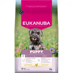 Zooplus 3kg Eukanuba Premium Nutrition Puppy Klein Ras Kip Hondenvoer droog aanbieding
