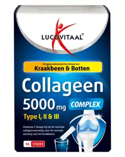 De Online Drogist Lucovitaal Collageen Complex Sticks aanbieding