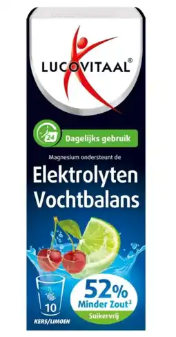 De Online Drogist Lucovitaal Elektrolyten Vochtbalans Bruistablet aanbieding