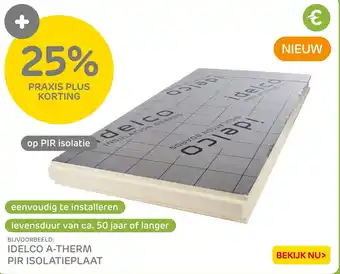 Praxis Idelco A-therm PIR isolatieplaat aanbieding
