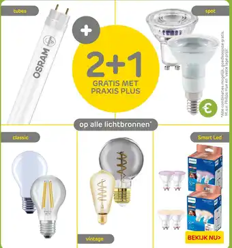 Praxis Op alle lichtbronnen aanbieding
