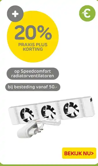 Praxis Op Speedcomfort radiatorventilatoren aanbieding