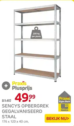 Praxis Sencys Opbergrek gegalvaniseerd staal aanbieding