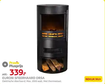 Praxis Eurom sfeerhaard orsa aanbieding