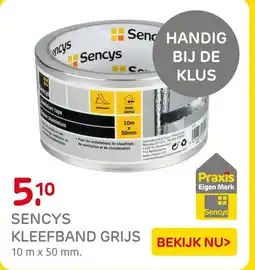 Praxis Sencys kleefband grijs aanbieding