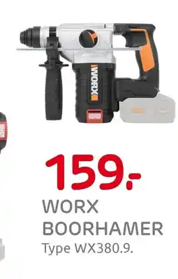 Praxis Worx boorhamer aanbieding