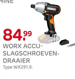 Praxis Worx accu slagschroeven draaier aanbieding