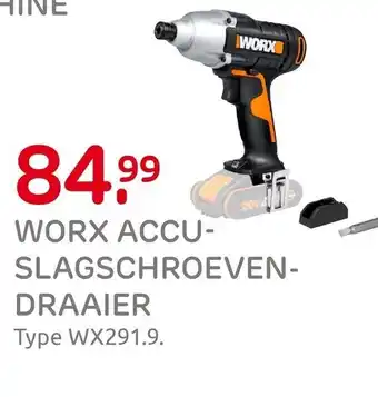 Praxis Worx accu slagschroeven draaier aanbieding