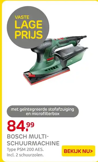 Praxis Bosch multi schuurmachine aanbieding