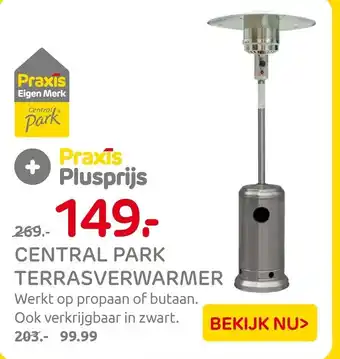 Praxis Central park terrasverwarmer aanbieding