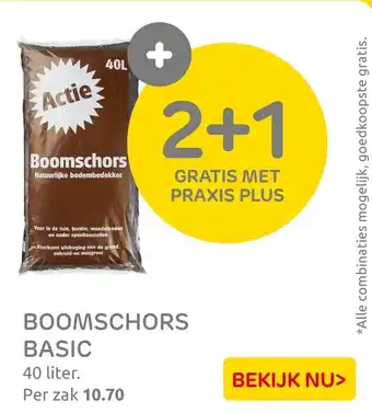 Praxis Boomschors basic aanbieding