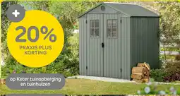 Praxis Op Keter tuinopberging en tuinhuizen aanbieding