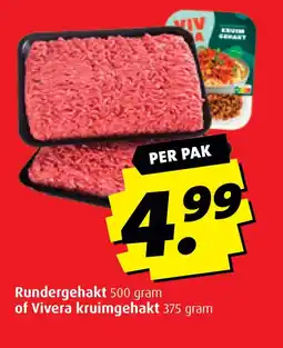Boni Rundergehakt of Vivera kruimgehakt aanbieding