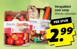 Boni Verspakket voor soep aanbieding