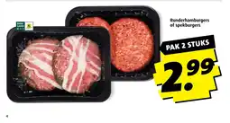 Boni Runderhamburgers of spekburgers aanbieding