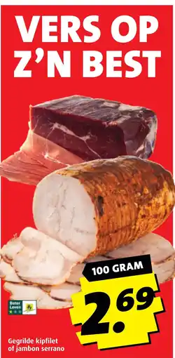 Boni Gegrilde kipfilet of jambon serrano aanbieding