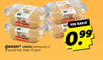 Boni Gwoon salades aanbieding