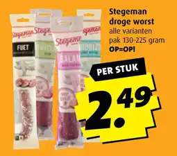 Boni Stegeman droge worst aanbieding