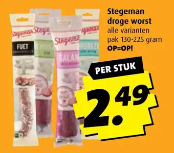 Boni Stegeman droge worst aanbieding