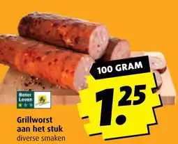 Boni Grillworst aan het stuk aanbieding