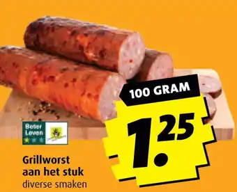 Boni Grillworst aan het stuk aanbieding