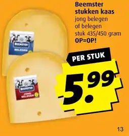 Boni Beemster stukken kaas aanbieding