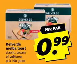 Boni Delverde melba toast aanbieding