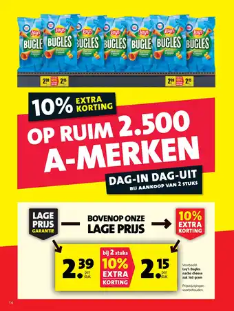 Boni Lay's Bugles nacho cheese aanbieding