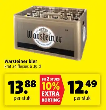 Boni Warsteiner bier aanbieding