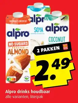 Boni Alpro drinks houdbaar aanbieding