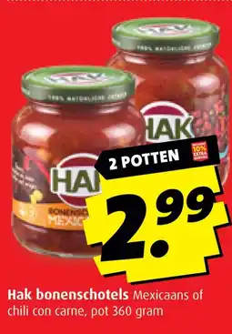Boni Hak bonenschotels aanbieding