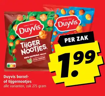 Boni Duyvis borrel of tijgernootjes aanbieding