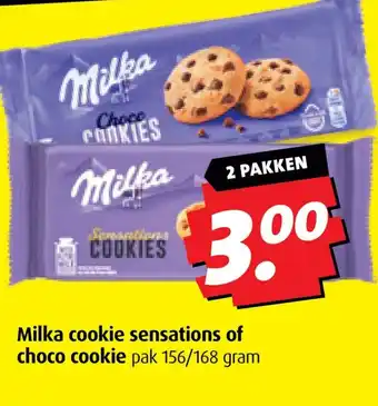 Boni Milka cookie sensations of choco cookie aanbieding