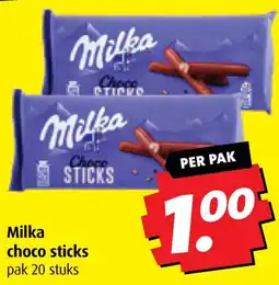 Boni Milka choco sticks aanbieding