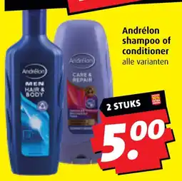 Boni Andrélon shampoo of conditioner aanbieding