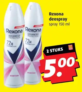 Boni Rexona deospray aanbieding