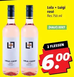 Boni Lola + Luigi rosé aanbieding