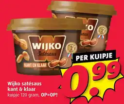 Boni Wijko satésaus kant & klaar aanbieding