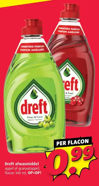 Boni Dreft afwasmiddel aanbieding