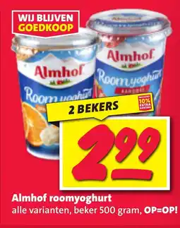 Nettorama Almhof roomyoghurt aanbieding