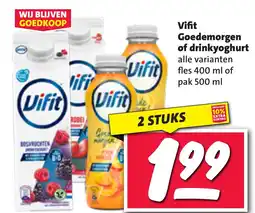 Nettorama Vifit Goedemorgen of drinkyoghurt aanbieding