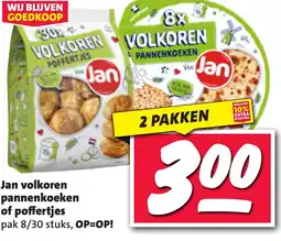 Nettorama Jan volkoren pannenkoeken of poffertjes aanbieding