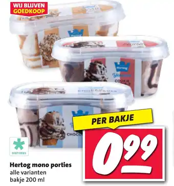 Nettorama Hertog mono porties aanbieding