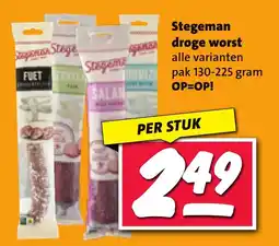 Nettorama Stegeman droge worst aanbieding